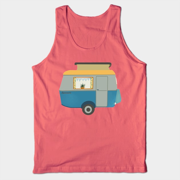 Vintage Touring Caravan Adventure Tank Top by NattyDesigns